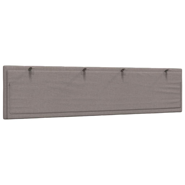 Cuscino Testiera-Cuscino per Testiera Hanko Tortora 200 cm in Tessuto