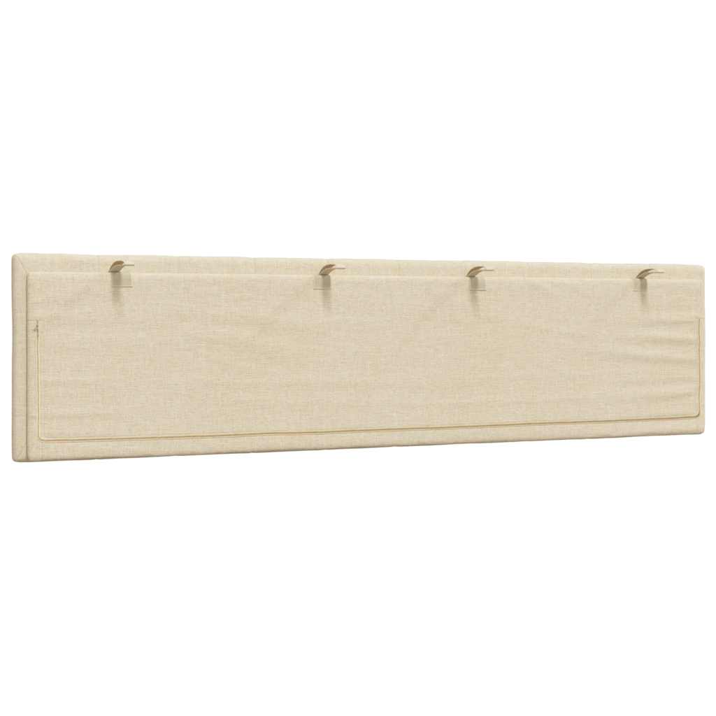 Cuscino Testiera Hanko Crema 200 cm in Tessuto 4019189