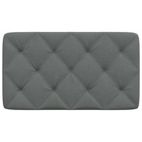 Cuscino Testiera Grigio Scuro 80 cm in Tessuto 4019192
