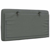 Cuscino Testiera Grigio Scuro 80 cm in Tessuto 4019192