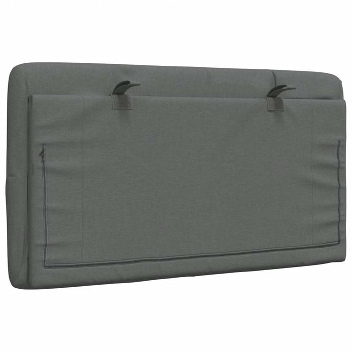 Cuscino Testiera Grigio Scuro 80 cm in Tessuto 4019192