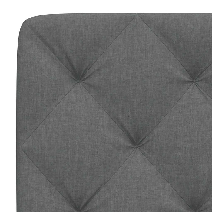 Cuscino Testiera Grigio Scuro 80 cm in Tessuto 4019192