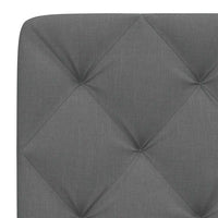 Cuscino Testiera-Cuscino per Testiera Grigio Scuro 80 cm in Tessuto