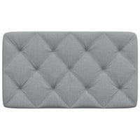 Cuscino Testiera Grigio Chiaro 90 cm in Tessuto 4019198