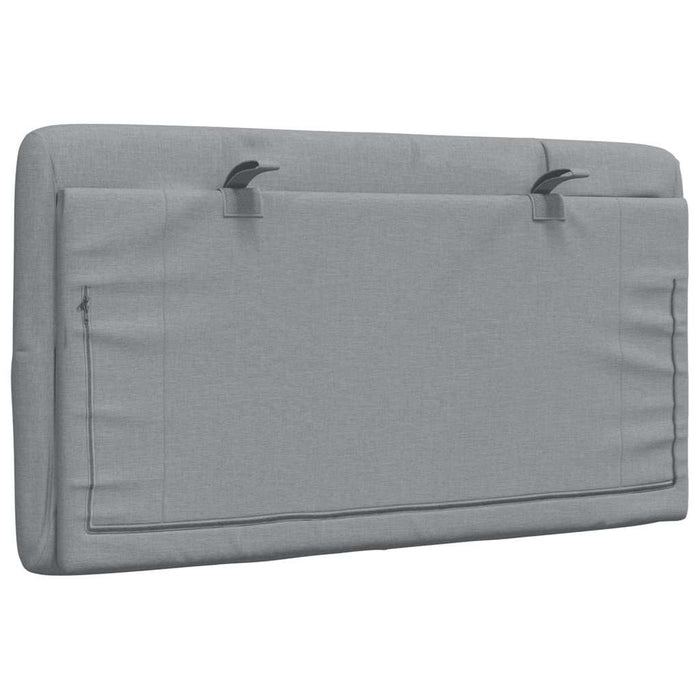 Cuscino Testiera Grigio Chiaro 90 cm in Tessuto 4019198