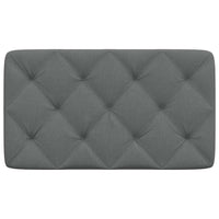 Cuscino Testiera Grigio Scuro 90 cm in Tessuto 4019199