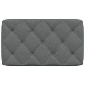 Cuscino Testiera Grigio Scuro 90 cm in Tessuto 4019199