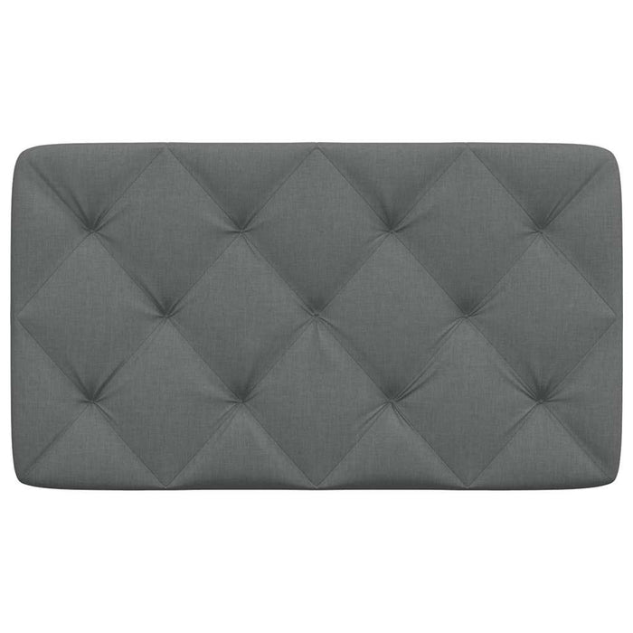 Cuscino Testiera Grigio Scuro 90 cm in Tessuto 4019199