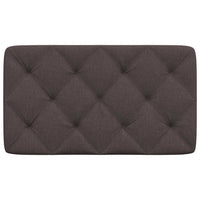Cuscino Testiera Marrone Scuro 90 cm in Tessuto 4019201