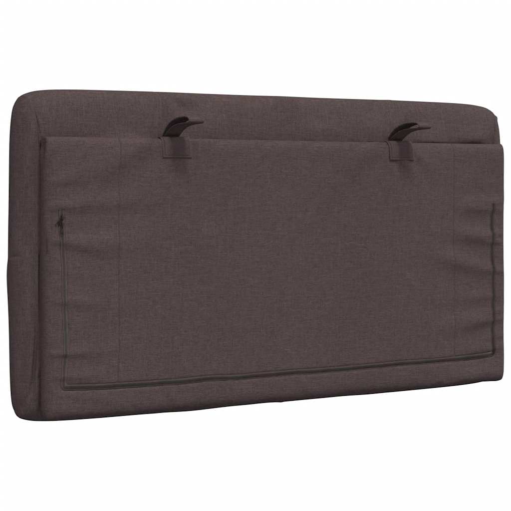 Cuscino Testiera Marrone Scuro 90 cm in Tessuto 4019201