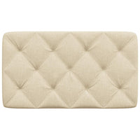 Cuscino Testiera Crema 90 cm in Tessuto 4019203