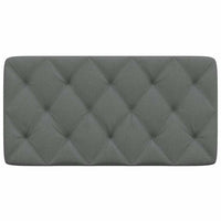 Cuscino Testiera Grigio Scuro 100 cm in Tessuto 4019206