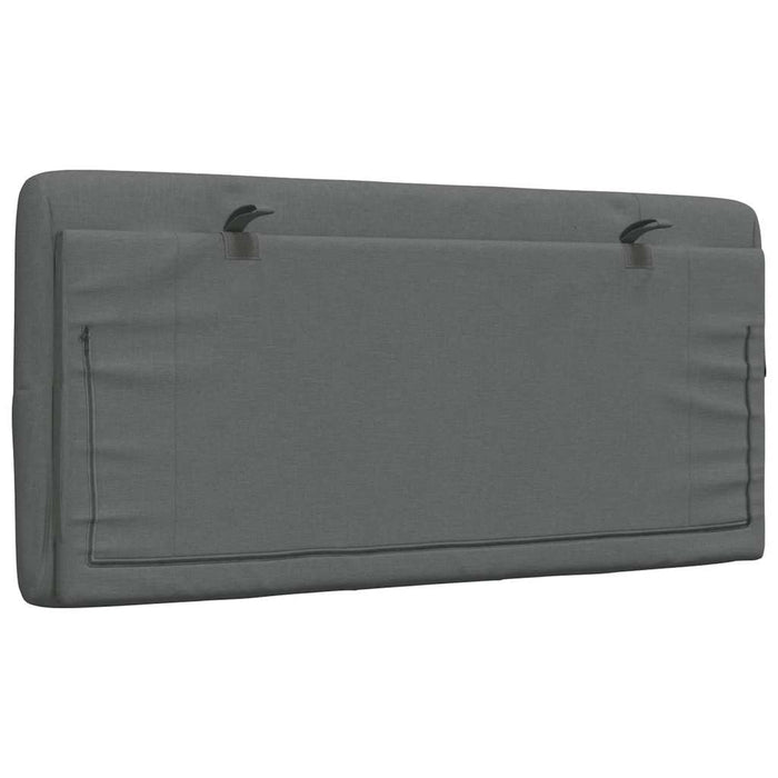 Cuscino Testiera Grigio Scuro 100 cm in Tessuto 4019206
