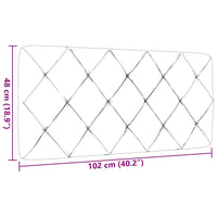Cuscino Testiera Tortora 100 cm in Tessuto 4019209