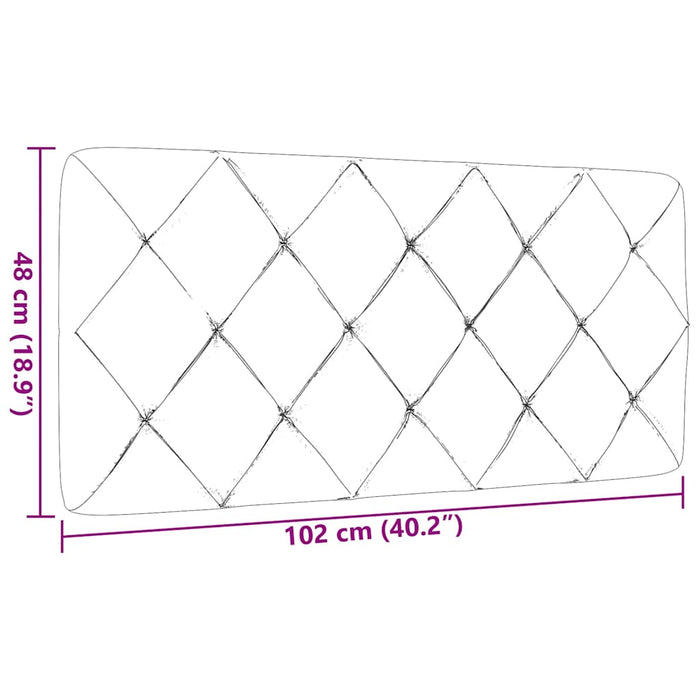 Cuscino Testiera Tortora 100 cm in Tessuto 4019209