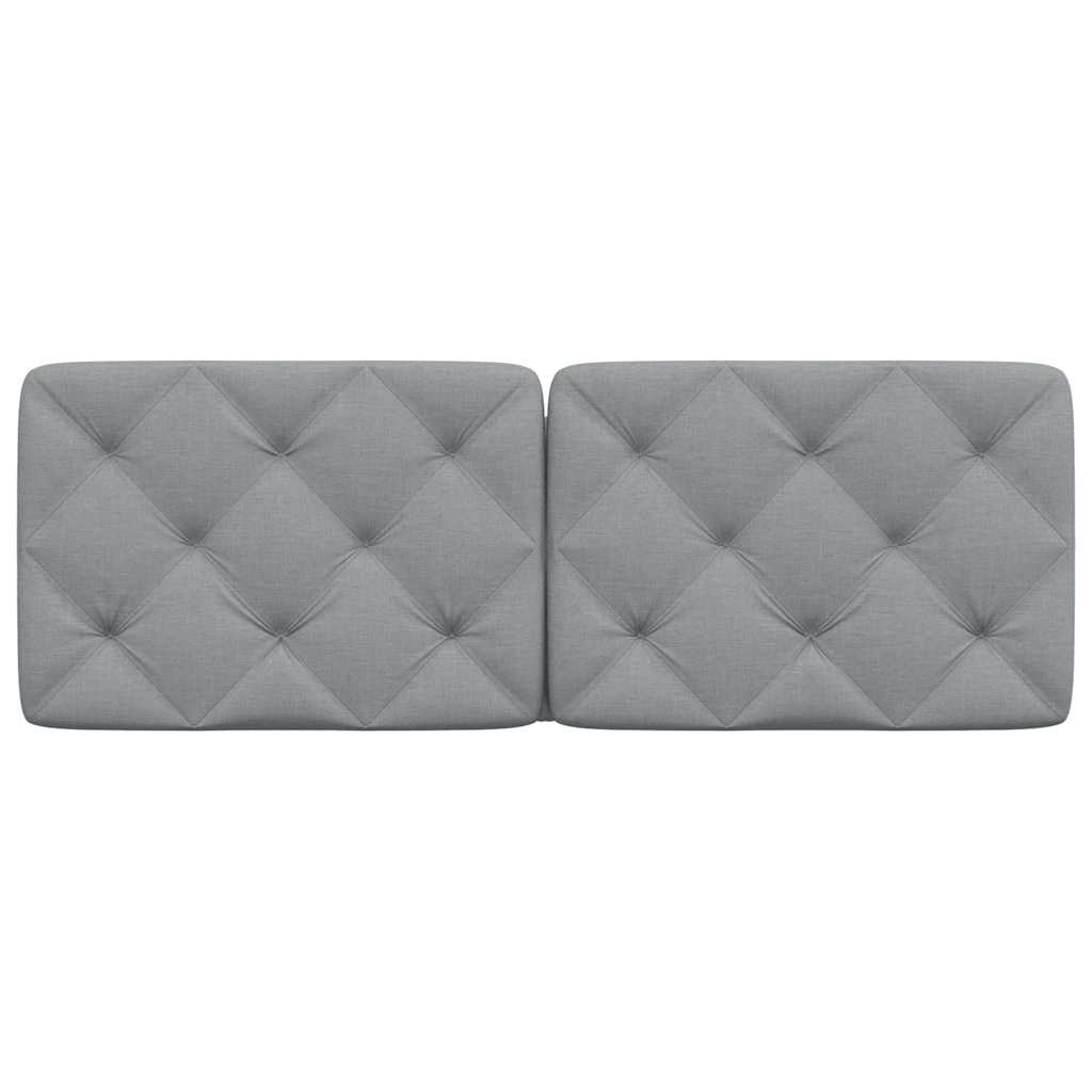 Cuscino Testiera Grigio Chiaro 120 cm in Tessuto 4019212