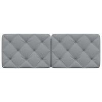 Cuscino Testiera Grigio Chiaro 120 cm in Tessuto 4019212