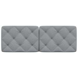 Cuscino Testiera Grigio Chiaro 120 cm in Tessuto 4019212