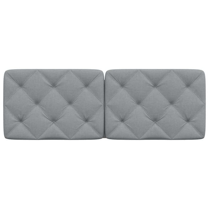 Cuscino Testiera Grigio Chiaro 120 cm in Tessuto 4019212