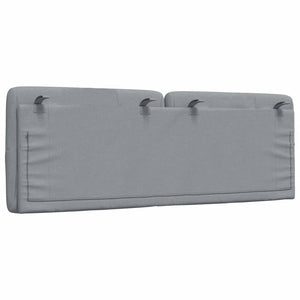 Cuscino Testiera Grigio Chiaro 120 cm in Tessuto 4019212