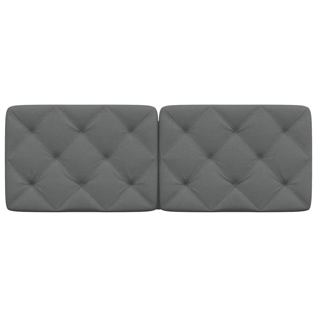 Cuscino Testiera Grigio Scuro 120 cm in Tessuto 4019213