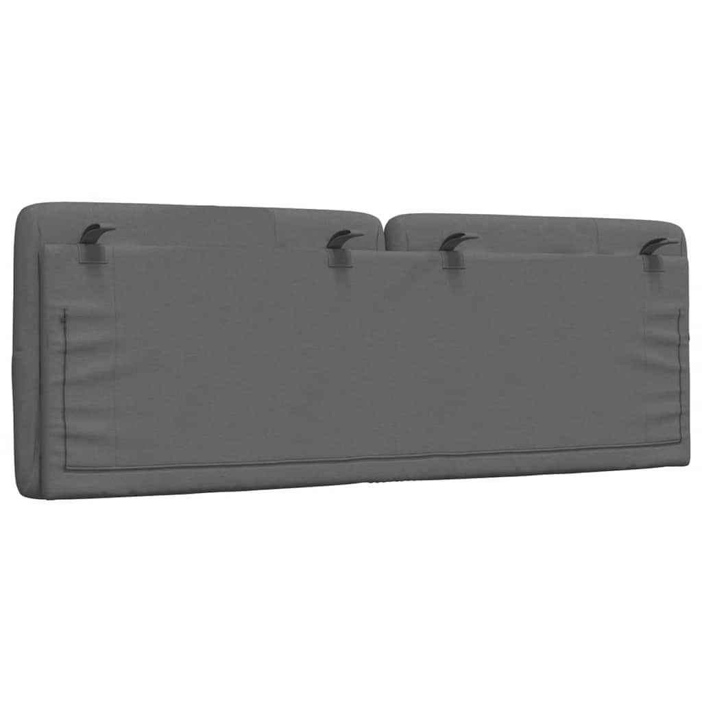 Cuscino Testiera Grigio Scuro 120 cm in Tessuto 4019213