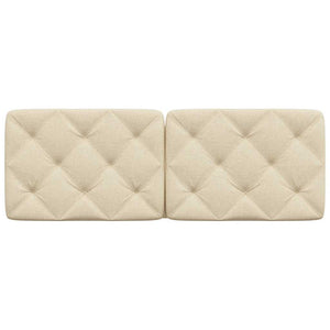 Cuscino Testiera Crema 120 cm in Tessuto 4019217
