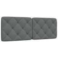 Cuscino Testiera Grigio Scuro 140 cm in Tessuto