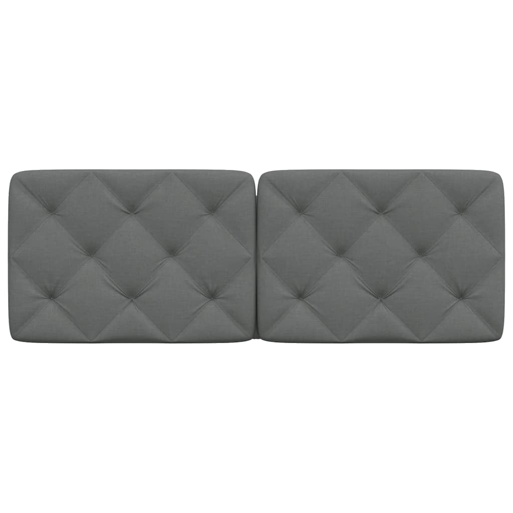 Cuscino Testiera Grigio Scuro 140 cm in Tessuto 4019220