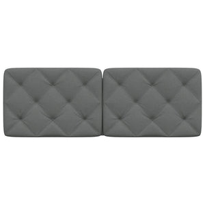 Cuscino Testiera Grigio Scuro 140 cm in Tessuto 4019220