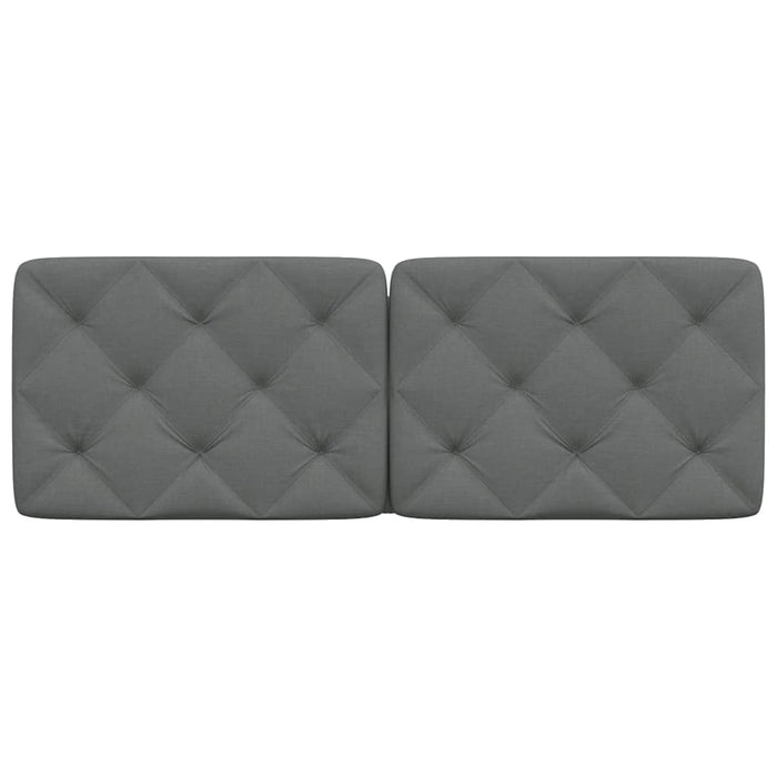 Cuscino Testiera Grigio Scuro 140 cm in Tessuto 4019220
