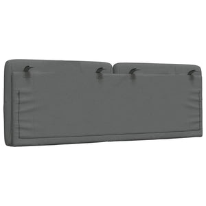 Cuscino Testiera Grigio Scuro 140 cm in Tessuto 4019220