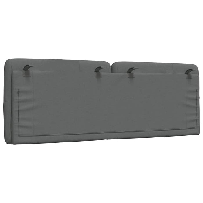 Cuscino Testiera Grigio Scuro 140 cm in Tessuto 4019220