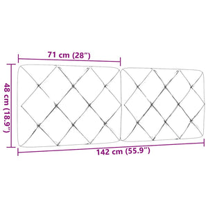 Cuscino Testiera-Cuscino per Testiera Crema 140 cm in Tessuto