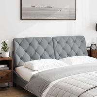 Cuscino Testiera Grigio Chiaro 160 cm in Tessuto 4019226