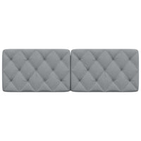 Cuscino Testiera Grigio Chiaro 160 cm in Tessuto 4019226