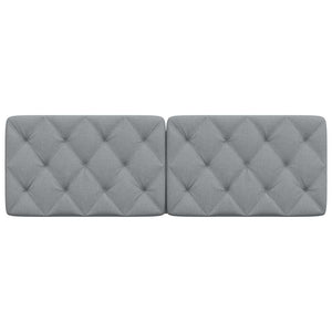 Cuscino Testiera Grigio Chiaro 160 cm in Tessuto 4019226