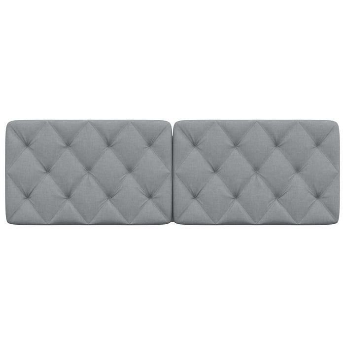 Cuscino Testiera Grigio Chiaro 160 cm in Tessuto 4019226
