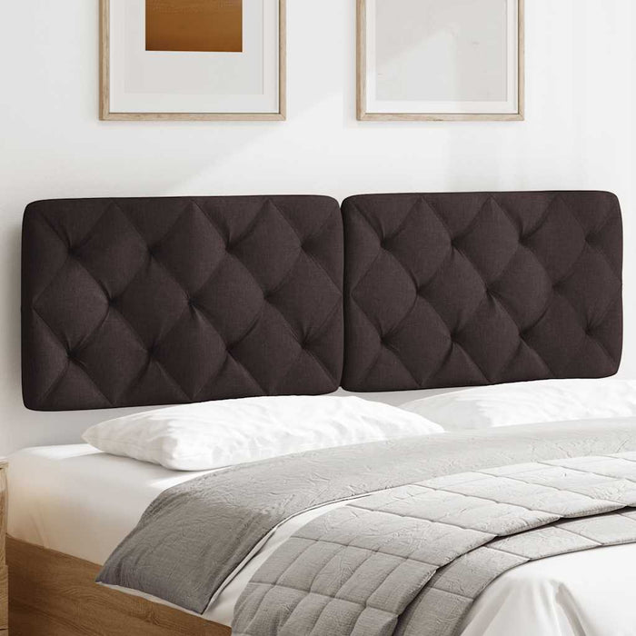 Cuscino Testiera Marrone Scuro 160 cm in Tessuto