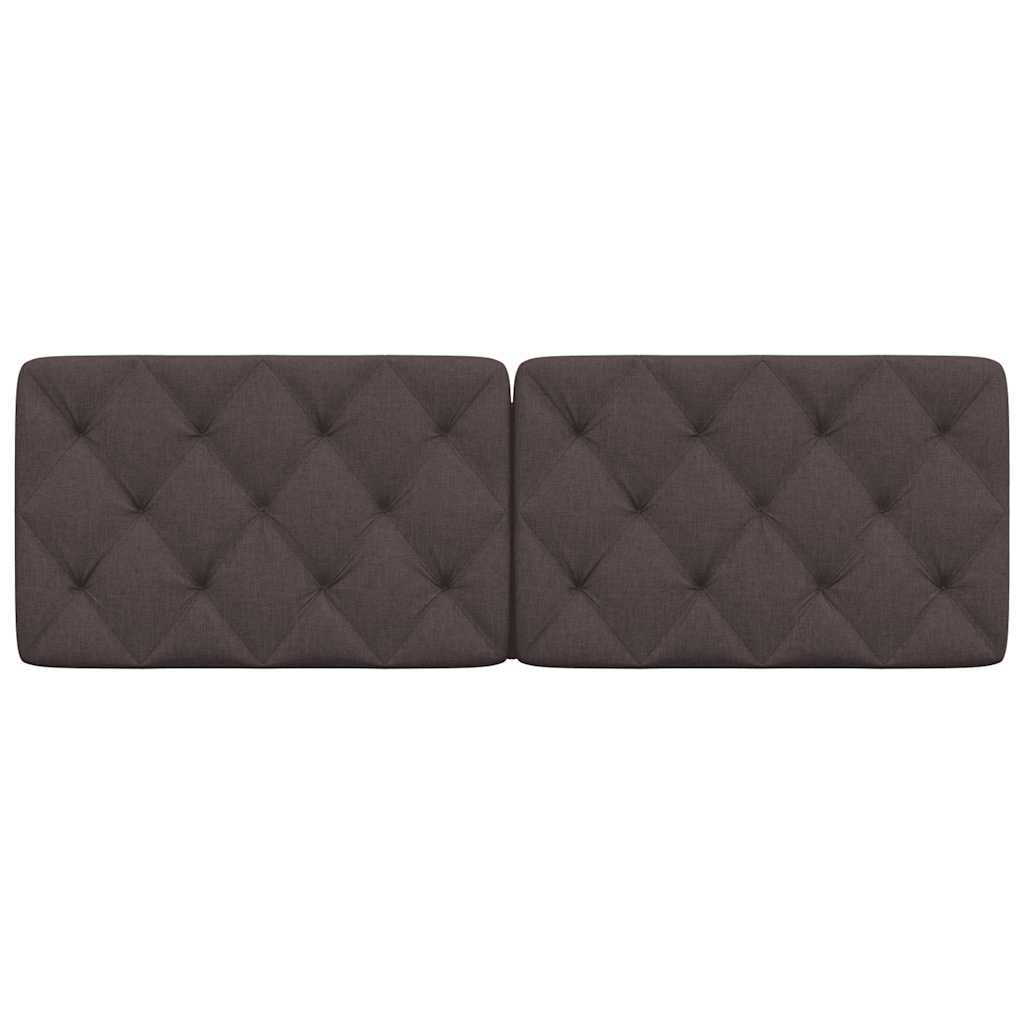 Cuscino Testiera Marrone Scuro 160 cm in Tessuto