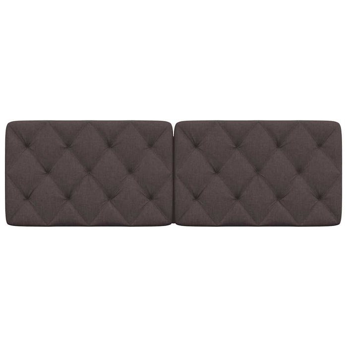 Cuscino Testiera Marrone Scuro 160 cm in Tessuto