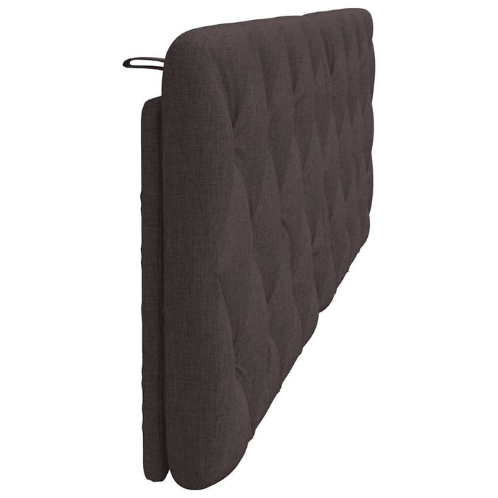 Cuscino Testiera Marrone Scuro 160 cm in Tessuto