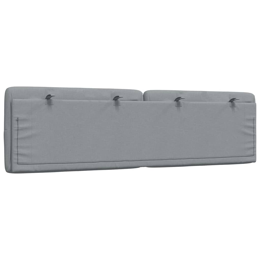 Cuscino Testiera Grigio Chiaro 180 cm in Tessuto 4019233