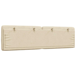 Cuscino Testiera Crema 180 cm in Tessuto 4019238