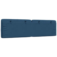 Cuscino Testiera-Cuscino per Testiera Blu 180 cm in Tessuto