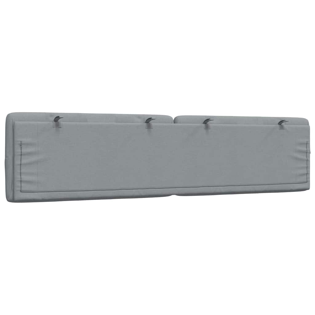 Cuscino Testiera-Cuscino per Testiera Grigio Chiaro 200 cm in Tessuto