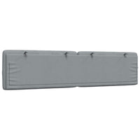 Cuscino Testiera-Cuscino per Testiera Grigio Chiaro 200 cm in Tessuto