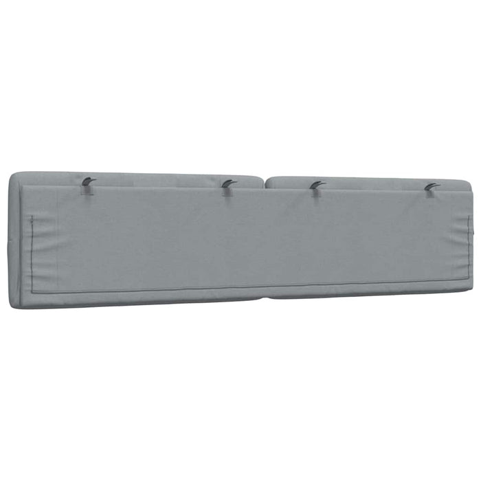 Cuscino Testiera-Cuscino per Testiera Grigio Chiaro 200 cm in Tessuto