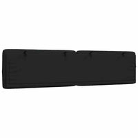 Cuscino Testiera-Cuscino per Testiera Nero 200 cm in Tessuto