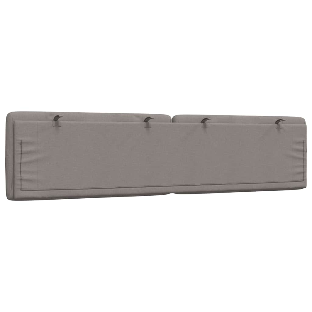 vidaXL Cuscino Testiera Tortora 200 cm in Tessuto
